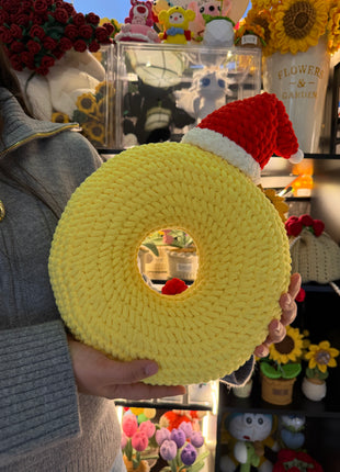 Crochet Christmas cushion