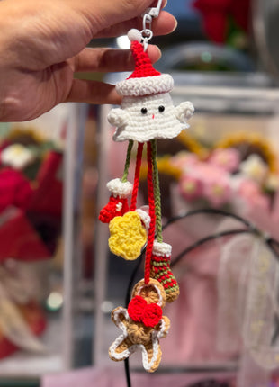 Crochet Santa Dangle Decor