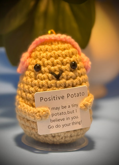 Crochet Positive Potato with Headphone