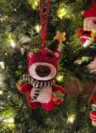 Crochet Christmas bear