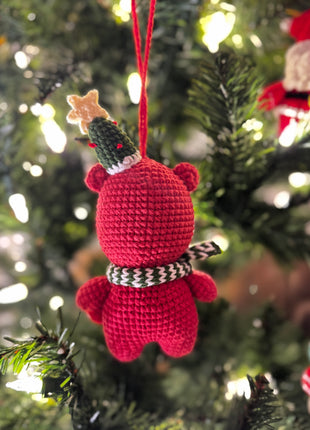 Crochet Christmas bear