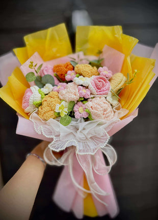 Pastel Puffs Bouquet