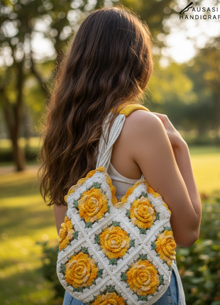 The Rose Garden Tote Bag (Yellow)