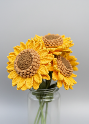 Crochet Sunflower Single
