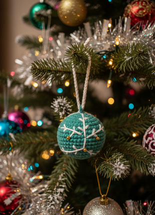 Handmade Crochet Snowflake Ornament