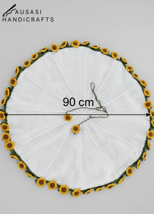 Handmade Crochet Sunflower Blanket Bouquet