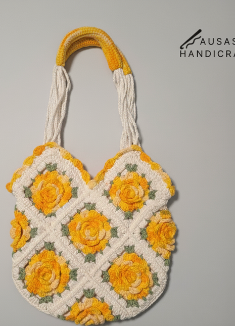 The Rose Garden Tote Bag (Yellow)