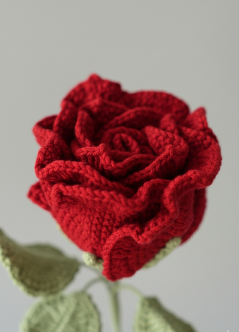 Single Big Crochet Rose