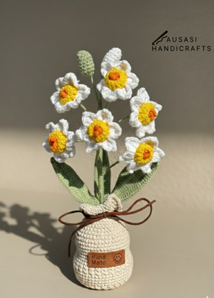 Crochet Daisy Pot