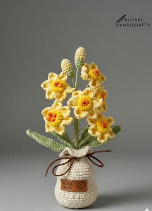 Crochet Daisy Pot