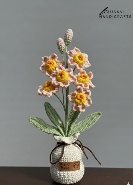 Crochet Daisy Pot