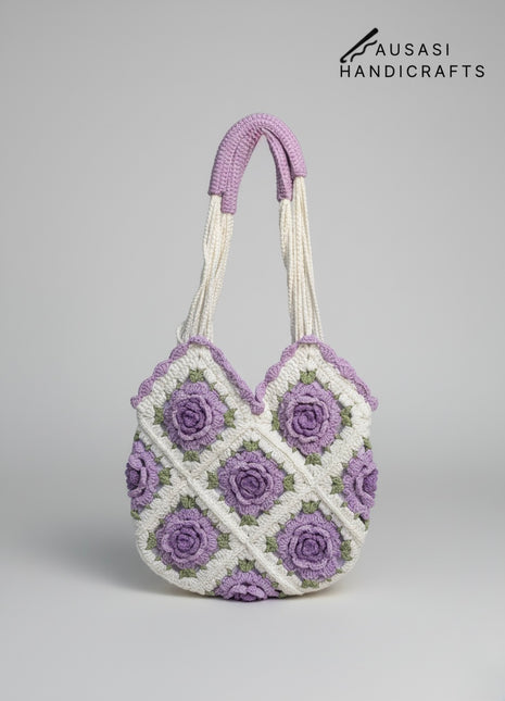 The Rose Garden Tote Bag (Purple)