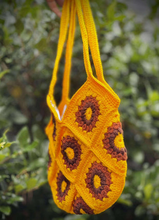 Sunflare Crochet Bag