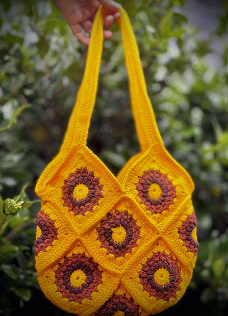 Sunflare Crochet Bag